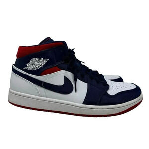 Nike Mens Air Jordan 1 SE Mid Olympic red white blue size 11.5 sneakers shoes